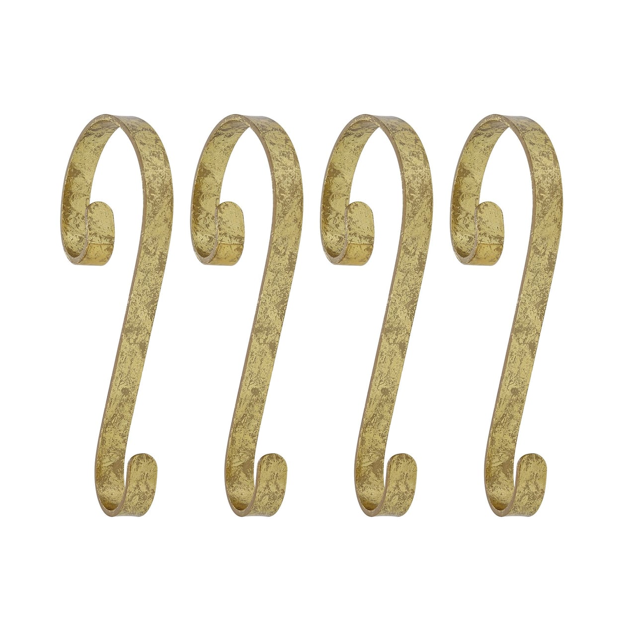 Haute Decor Stocking Scroll® Gold Foil Stocking Holders, 4ct.